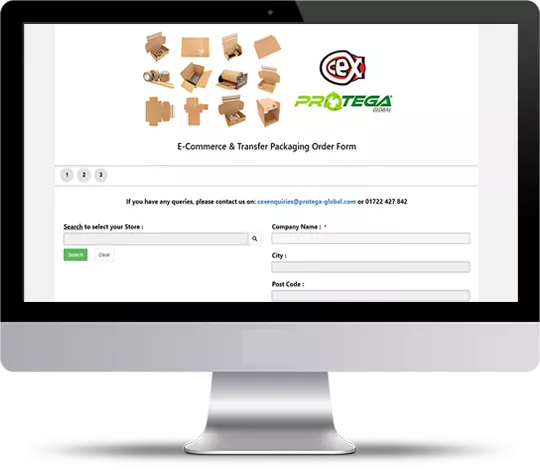 Online forms for product ordering title