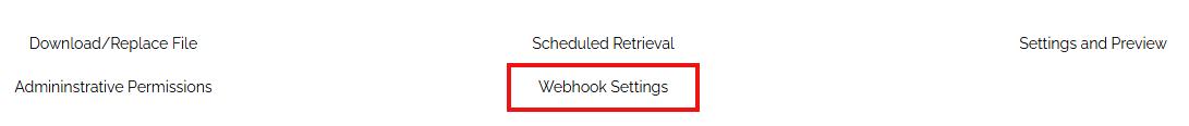 pro-Forms Lookup - Webhook Settings Link