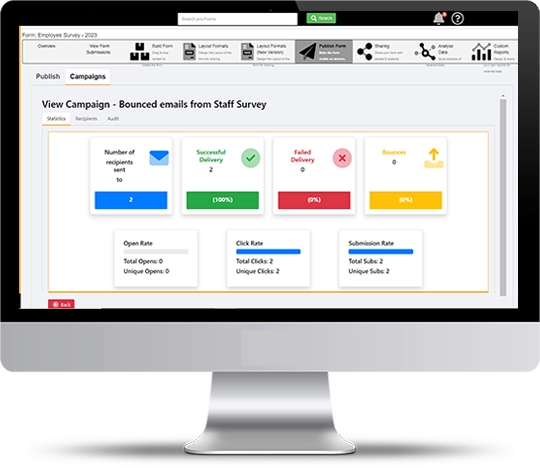 Online forms campaigns data collection tool