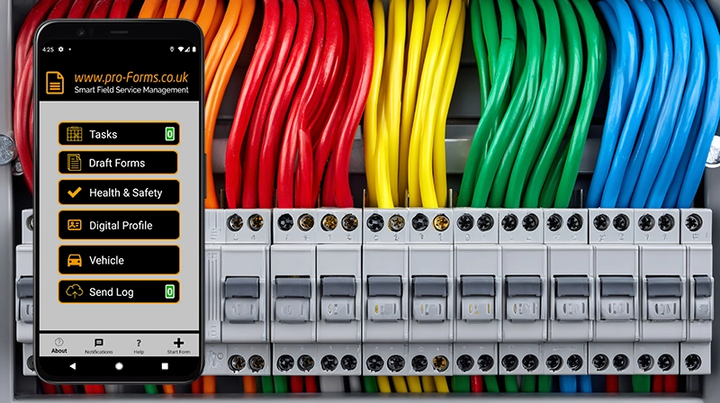 Mobile workforce management solutions for electrical companies