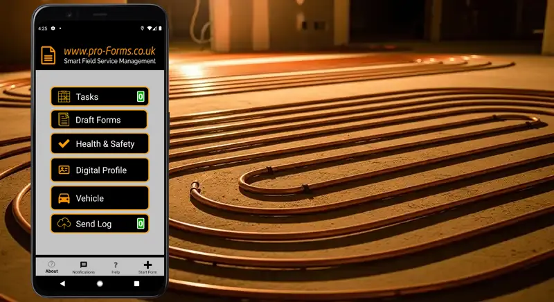 Plumbing & heating mobile workforce management solutions