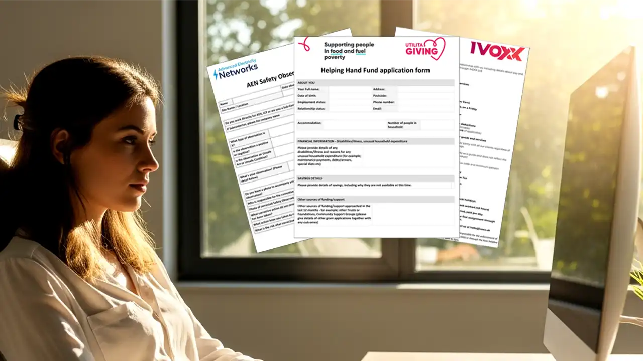 Browser based online forms